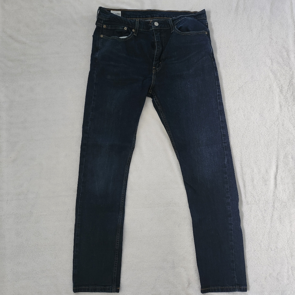 LEVIS 510 Men's Dark Washed‎ Skinny Fit Jeans Size 36x32